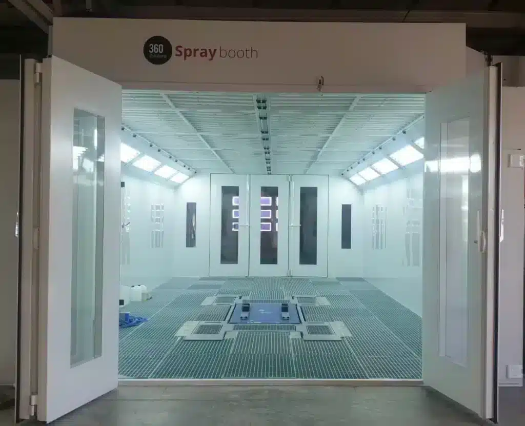 360 Zolutions Automotive Spray Booth with vertical airflow
